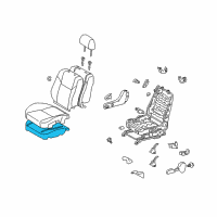 OEM 2005 Scion tC Seat Cushion Pad Diagram - 71051-21010