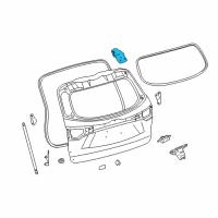 OEM 2015 Toyota Highlander Hinge Diagram - 68820-0E130