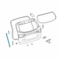 OEM 2018 Toyota Highlander Lift Cylinder Diagram - 68960-0E102