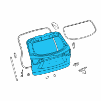 OEM 2015 Toyota Highlander Lift Gate Diagram - 67005-0E291