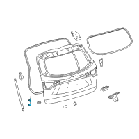 OEM Toyota Lift Cylinder Lower Bracket Diagram - 68948-0E010