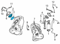 OEM 2022 Chevrolet Corvette Fuel Gauge Sending Unit Diagram - 84520346