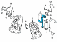 OEM Chevrolet Corvette Fuel Gauge Sending Unit Diagram - 84745186