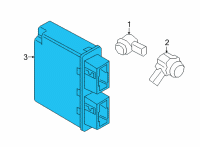 OEM 2022 BMW 330i CONTROL UNIT ULTRASONIC SENS Diagram - 66-20-9-269-960