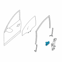 OEM 2018 Nissan Sentra Motor Assy-Regulator, RH Diagram - 80731-3SG1A