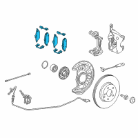 OEM 2019 Infiniti QX30 Front Disc Brake Pad Kit Diagram - 41060-5DA0A