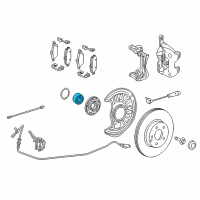 OEM Infiniti QX30 Front Wheel Bearing Assembly Diagram - 40210-5DA0A