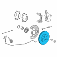 OEM 2017 Infiniti QX30 Rotor-Disc Brake, Front Diagram - 40206-5DH0A