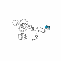 OEM 2001 Ford F-150 Switch Assembly Diagram - XL3Z-14B268-AA