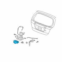 OEM 2007 Honda Fit Actuator Assy., Tailgate Diagram - 74896-SAA-E01