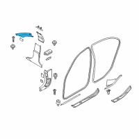 OEM BMW 535i Cover, Column A Right Diagram - 51-43-7-069-434