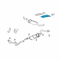 OEM Chevrolet Tahoe Heat Shield Diagram - 15291251