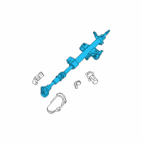 OEM Mercury Column Assembly Diagram - 6M6Z-3C529-AA