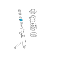 OEM Infiniti Bush Rear Shock ABSORBER Diagram - 56218-1LA0A