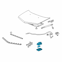 OEM 2001 Acura RL Light Assembly, Trunk Room Diagram - 34260-SZ3-003