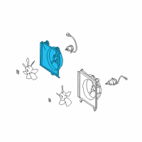 OEM 2003 Toyota Solara Fan Shroud Diagram - 16711-0A140