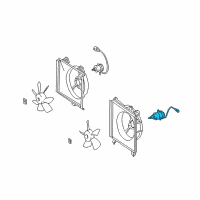 OEM Toyota Camry Fan Motor Diagram - 16363-0A050