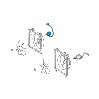 OEM 1998 Lexus ES300 Motor, Cooling Fan Diagram - 16363-0A040