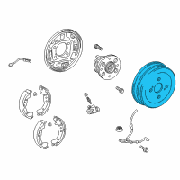 OEM 2018 Toyota Prius C Brake Drum Diagram - 42431-52090
