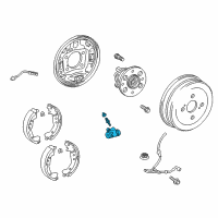 OEM Toyota Prius C Wheel Cylinder Diagram - 47550-28060
