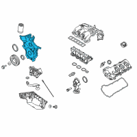 OEM 2017 Lincoln MKT Front Cover Diagram - 7T4Z-6019-C