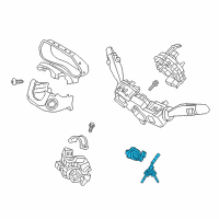 OEM 2018 Hyundai Elantra GT Key Sub Set-Steering Lock Diagram - 81900-G2F00