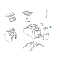 OEM 2001 Chevrolet Suburban 2500 Switch, Rear Seat Heater Diagram - 15004622