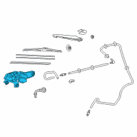 OEM 2016 Toyota Prius V Rear Motor Diagram - 85130-47080