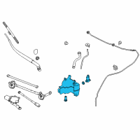 OEM Infiniti Q50 Windshield Washer Tank Assembly Diagram - 28910-4HB0A