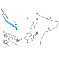 OEM 2018 Infiniti Q60 Front Left Window Wiper Arm Assembly Diagram - 28881-5CA0A