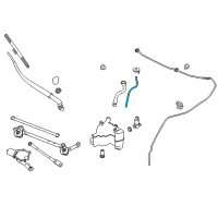 OEM Nissan Rogue Hose-Washer Diagram - B8941-1HA0A