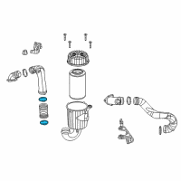 OEM Ram Clamp-Air Cleaner Duct Diagram - 6107008AA