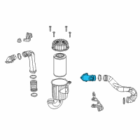 OEM Ram ProMaster 3500 Elbow Duct Diagram - 68134429AA