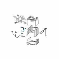 OEM 2005 Acura RSX Cable Assembly, Battery Ground Diagram - 32600-S6M-A00