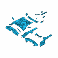 OEM 2020 Hyundai Kona Panel Complete-Rear Floor Diagram - 65500-J9100