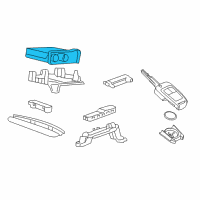 OEM Cadillac SRX Module Diagram - 13580554