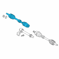 OEM 2019 Kia Soul Shaft Assembly-Drive, RH Diagram - 49501B2950
