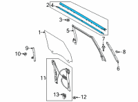 OEM Ford Bronco RAIL ASY - BODY SIDE - UPPER Diagram - M2DZ-78025C26-A