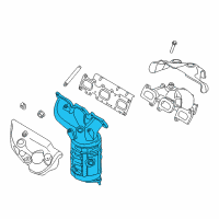 OEM 2015 Lincoln MKX Manifold With Converter Diagram - BT4Z-5G232-C