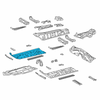 OEM Lexus ES250 Pan, FR Floor Diagram - 58111-33101