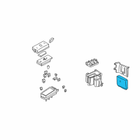 OEM 2004 Pontiac Bonneville Body Control Module Assembly Diagram - 10389601