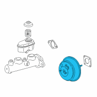 OEM 1999 Lexus ES300 Booster Assy, Brake Diagram - 44610-33540