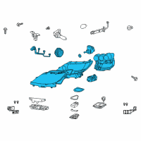 OEM 2011 Lexus LS600h Headlamp Unit With Gas, Right Diagram - 81145-50580