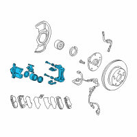 OEM 2015 Honda Accord Caliper Sub-Assembly, Left Front Diagram - 45019-T3Z-000