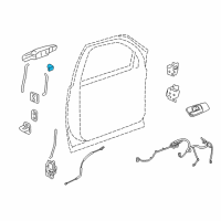 OEM 2013 Cadillac Escalade EXT Lock Cylinder Diagram - 20825032