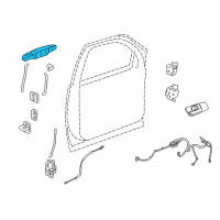 OEM 2010 Chevrolet Suburban 2500 Handle, Outside Diagram - 84053444