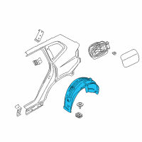 OEM 2020 BMW X3 Cover, Wheel Housing, Rear Left Diagram - 51-71-7-394-817
