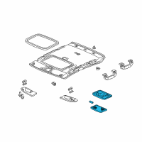 OEM 2001 Acura TL Light Assembly, Interior (Light Fern) Diagram - 34250-SV1-A12ZG