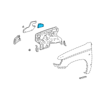 OEM 1998 Toyota 4Runner Splash Shield Diagram - 53887-35010