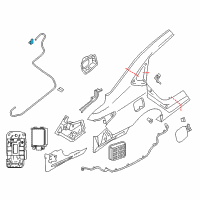 OEM 2015 Nissan Sentra Lock Assy-Fuel Filler Lid Diagram - 78827-3SG0A